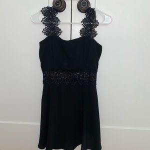Lulus Black dress
Lace sleeves 
Wore 1x